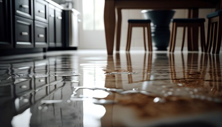 Flooded kitchen disaster